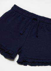 Ovs Shorts With Drawstring And Frills
