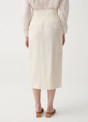 Wraparound Combat Midi Skirt