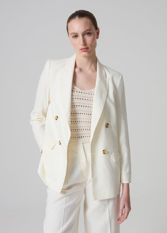 Contemporary Double-Breasted Blazer