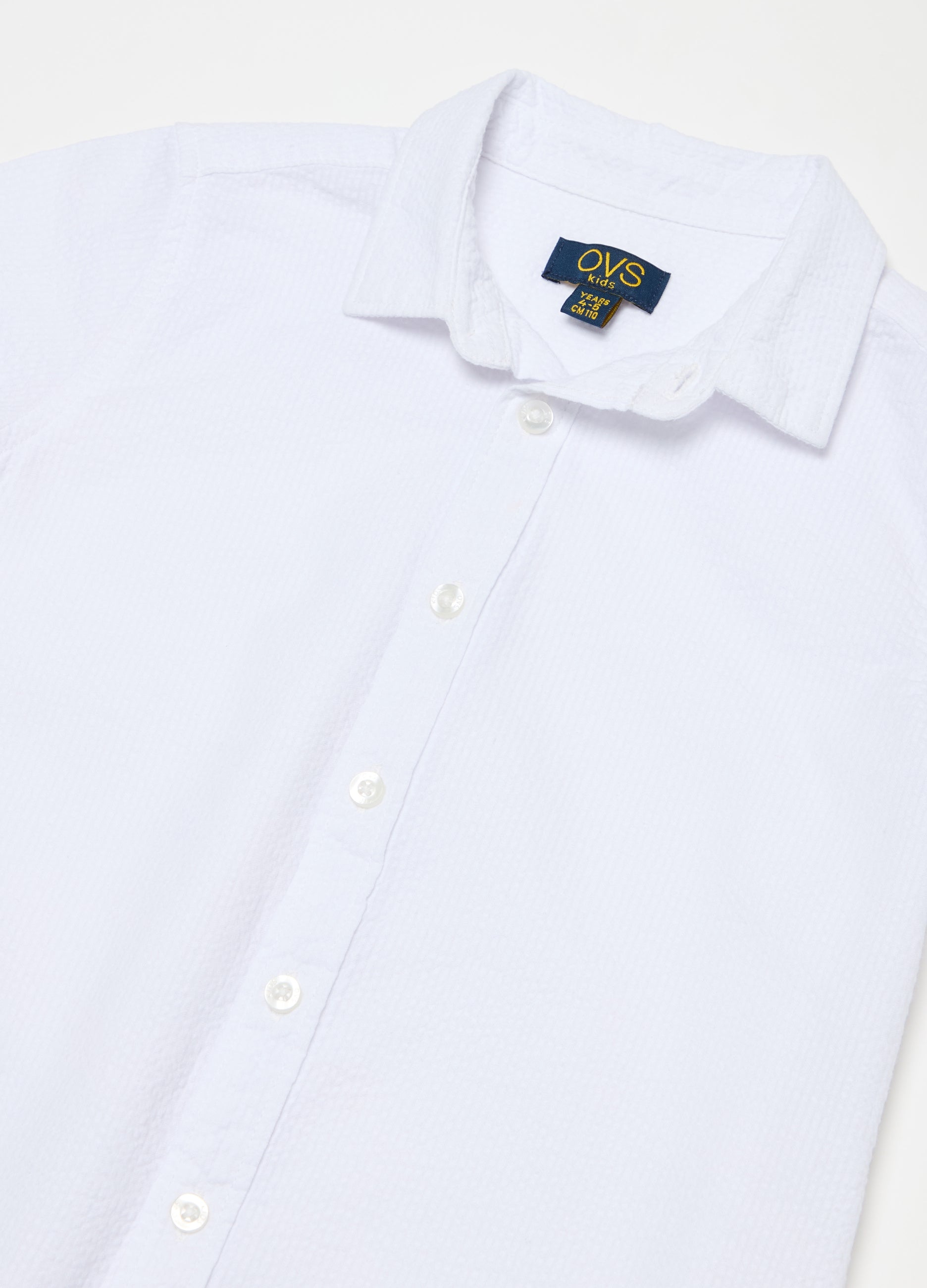 Ovs Cotton Shirt With Stripes