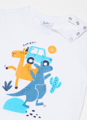 Ovs Printed Cotton T-Shirt