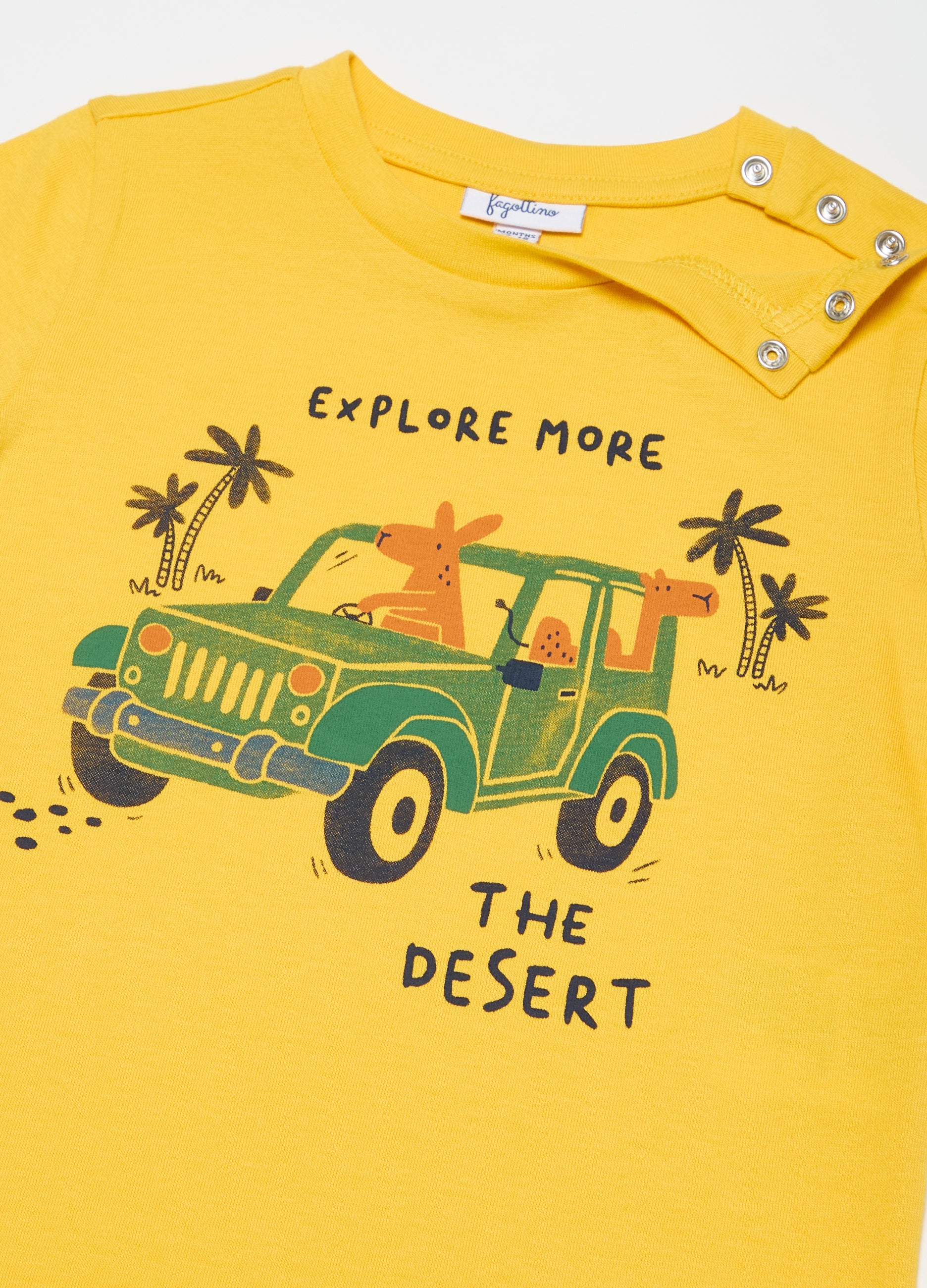 Ovs Printed Cotton T-Shirt