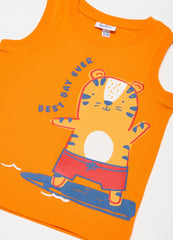 Ovs Two-Pack Cotton Vests With Print