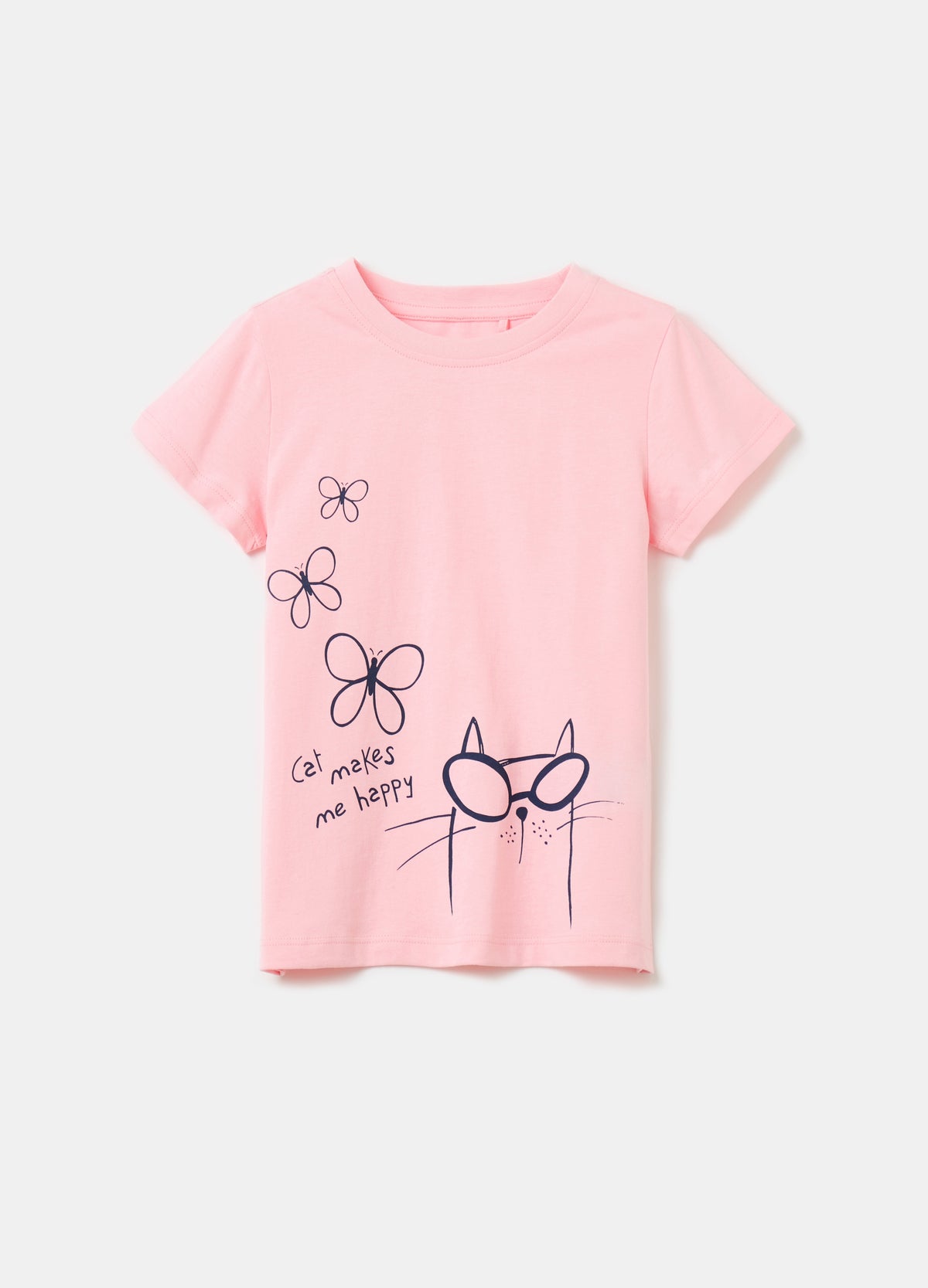 Ovs Cotton T-Shirt With Print