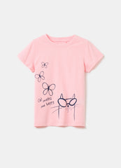 Ovs Cotton T-Shirt With Print