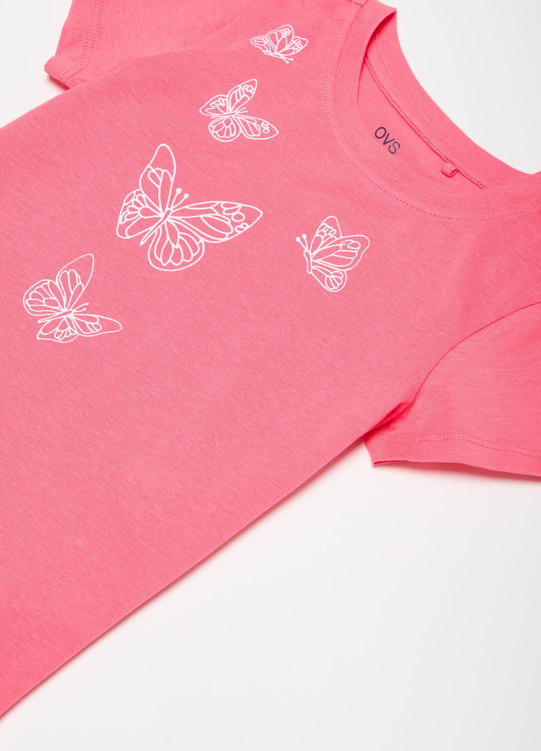 Ovs Cotton T-Shirt With Print