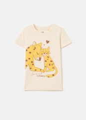 Ovs Cotton T-Shirt With Print