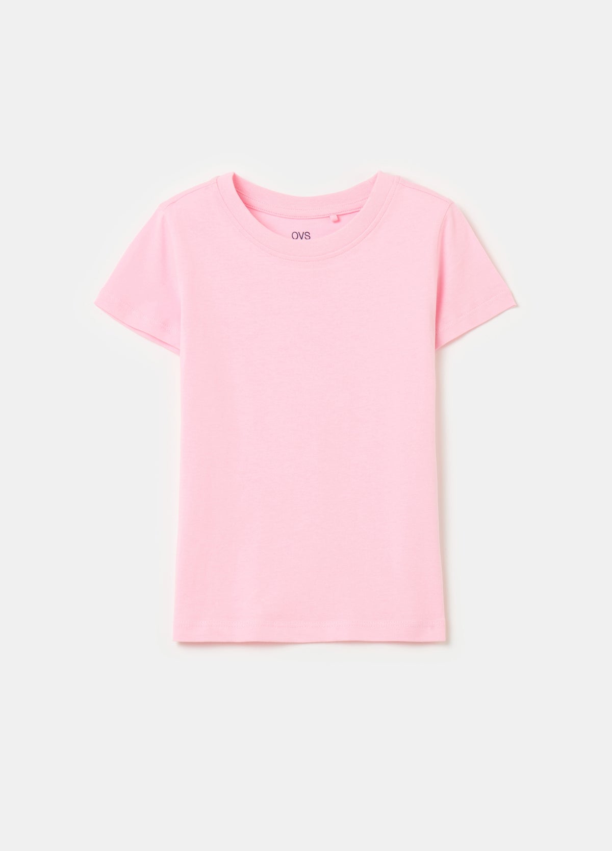 Ovs Cotton T-Shirt With Round Neck