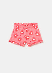 Ovs Shorts With Print And Drawstring