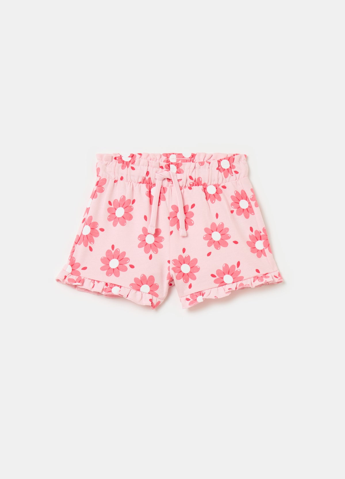 Ovs Shorts With Print And Drawstring