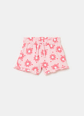 Ovs Shorts With Print And Drawstring