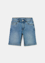 Ovs Denim Bermuda Shorts With Five Pockets