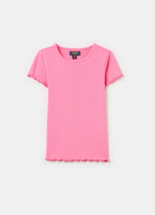 Ovs Ribbed T-Shirt With Wavy Trims