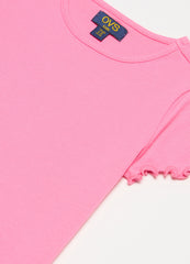 Ovs Ribbed T-Shirt With Wavy Trims