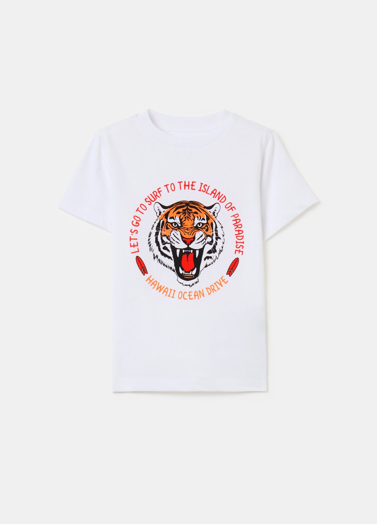 Ovs Printed Cotton T-Shirt