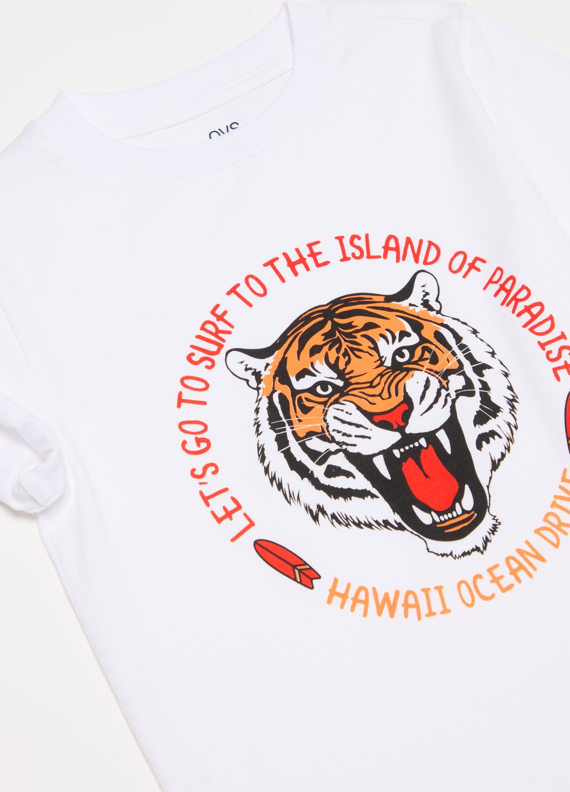 Ovs Printed Cotton T-Shirt