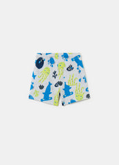 Ovs Shorts With Print And Drawstring