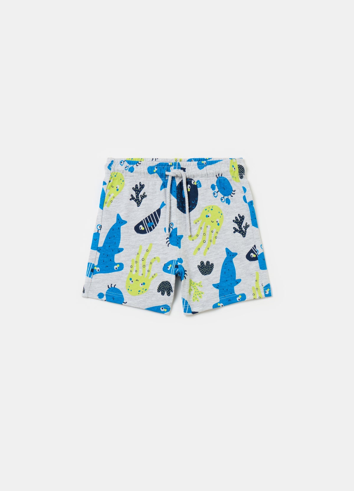 Ovs Shorts With Print And Drawstring