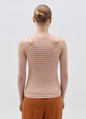OVS Striped Tank Top With Cut-Out Details