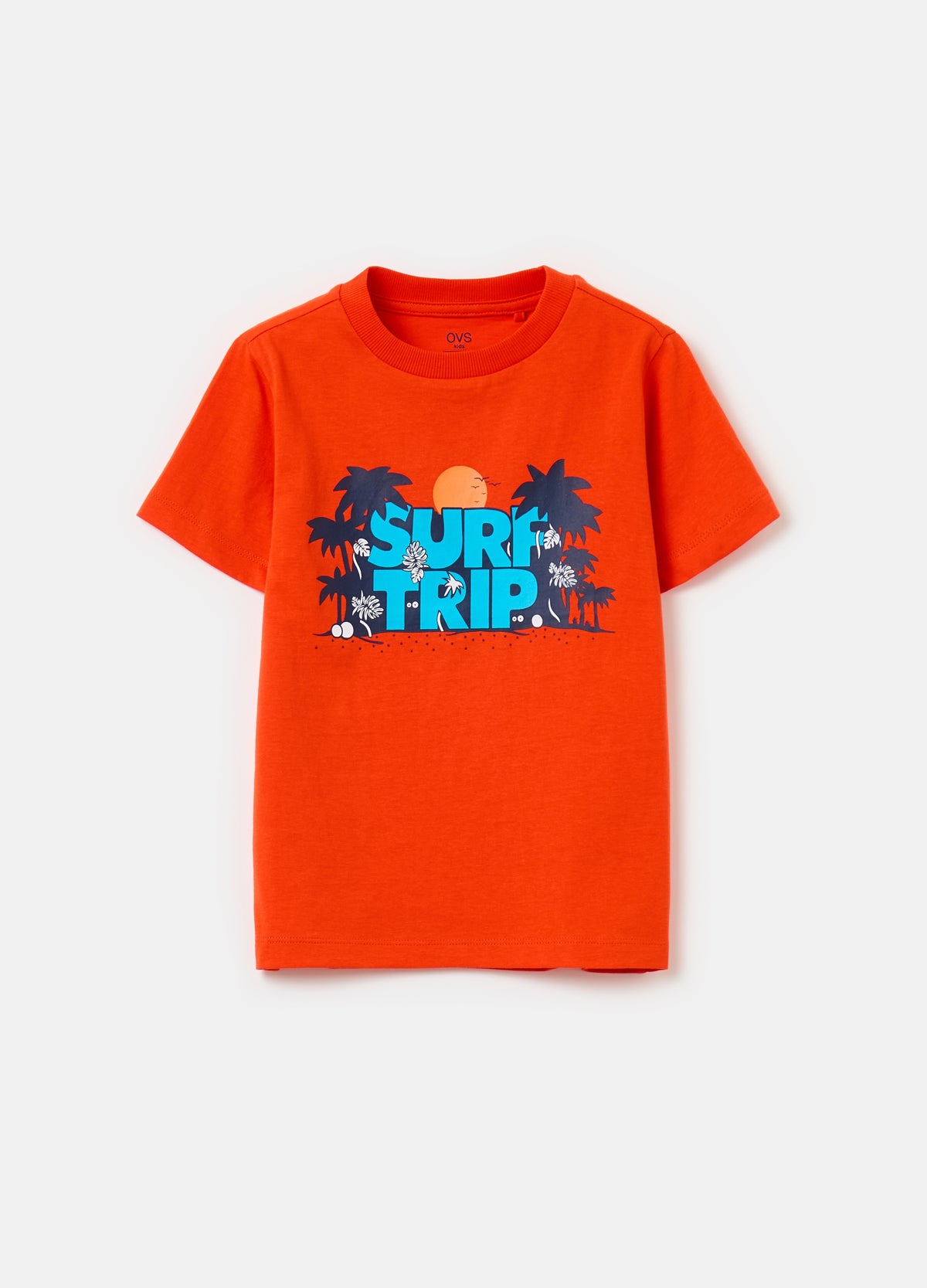 Ovs Printed Cotton T-Shirt