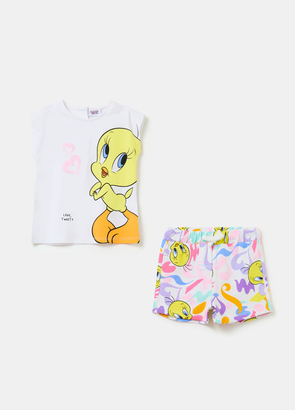 Ovs Jogging Set With Tweetie Pie Print