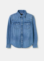 Western Shirt In Denim With Pockets
