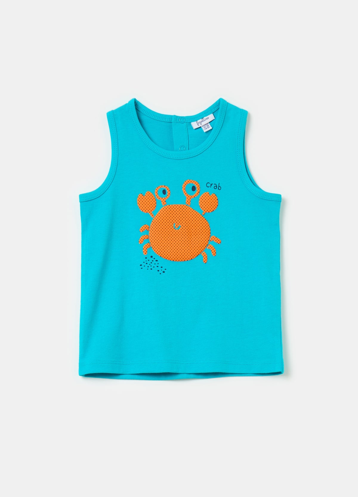 Ovs Cotton Racerback Vest With Print
