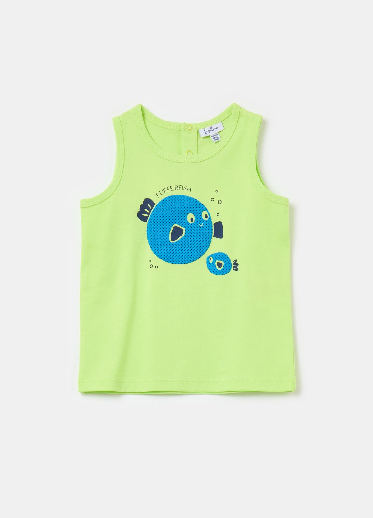 Ovs Cotton Racerback Vest With Print