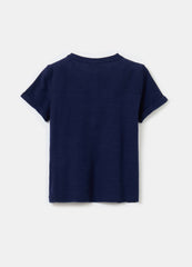 Ovs Textured Cotton T-Shirt With Pocket