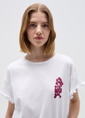 Re-Up T-Shirt With Frills