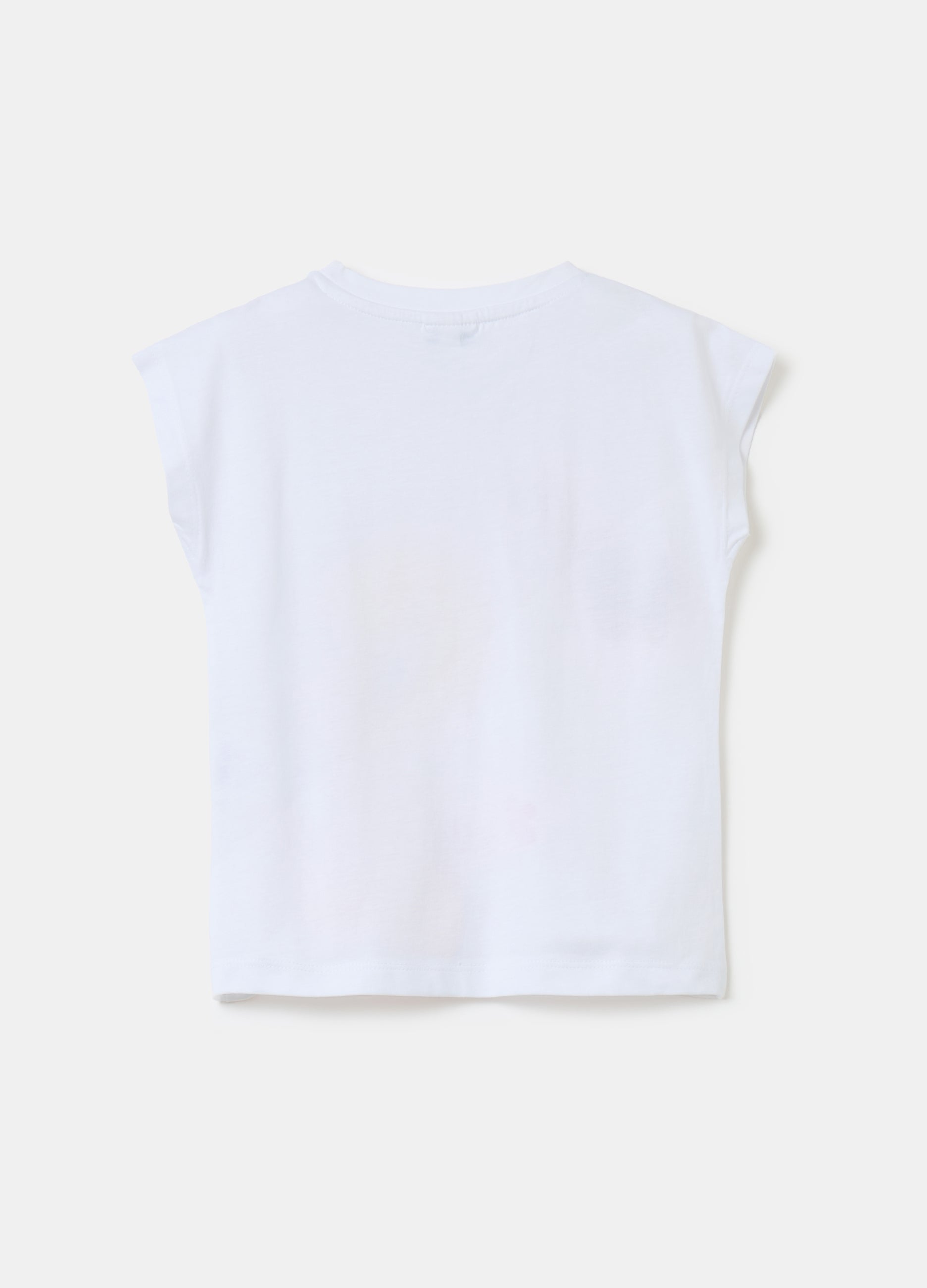 Ovs Cotton T-Shirt With Tweetie Pie Print
