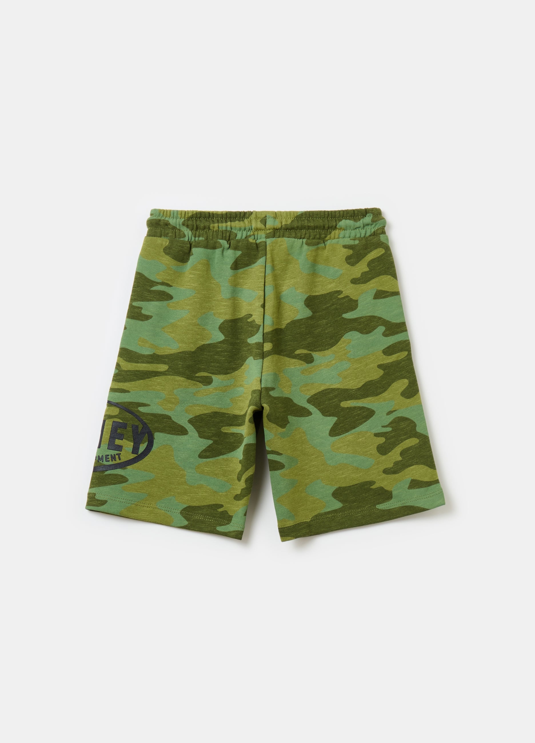 Ovs Camouflage Bermuda Shorts With Drawstring