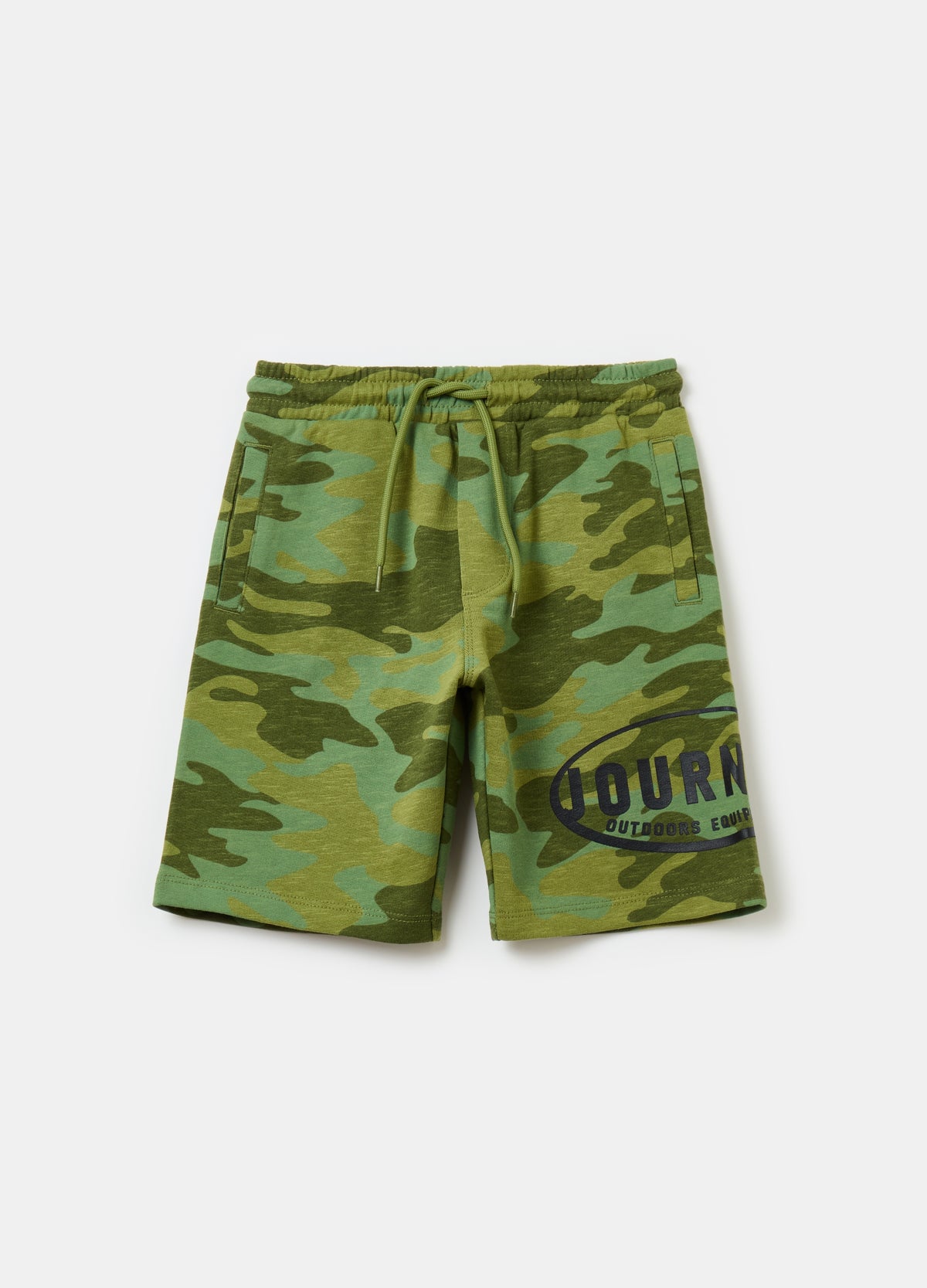Ovs Camouflage Bermuda Shorts With Drawstring