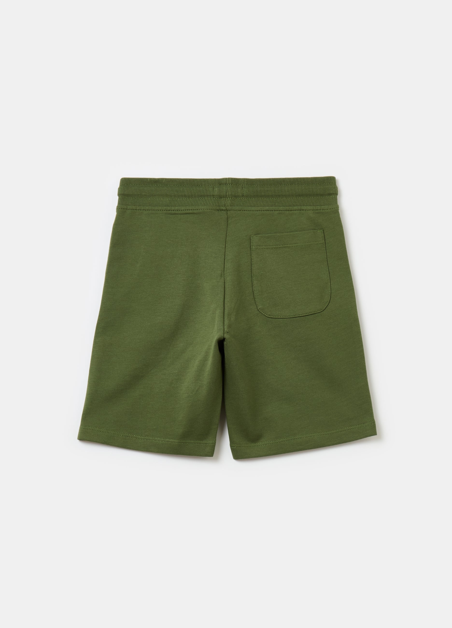 Ovs Fleece Bermuda Shorts With Drawstring