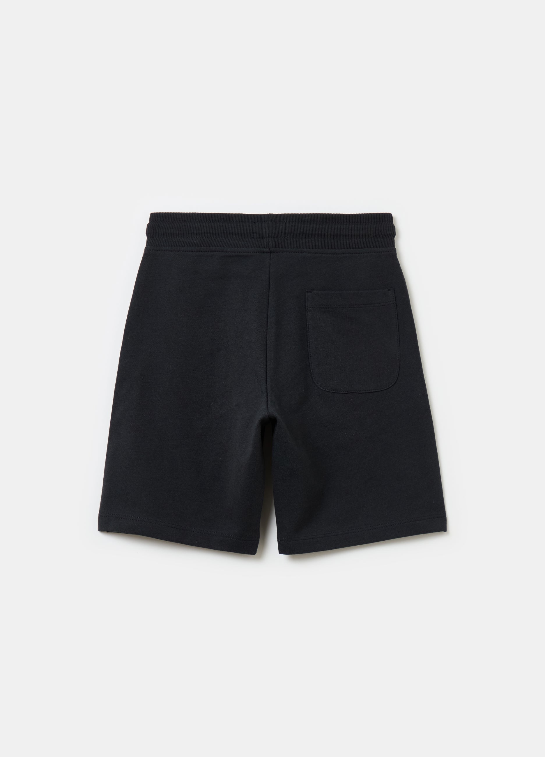 Ovs Fleece Bermuda Shorts With Drawstring