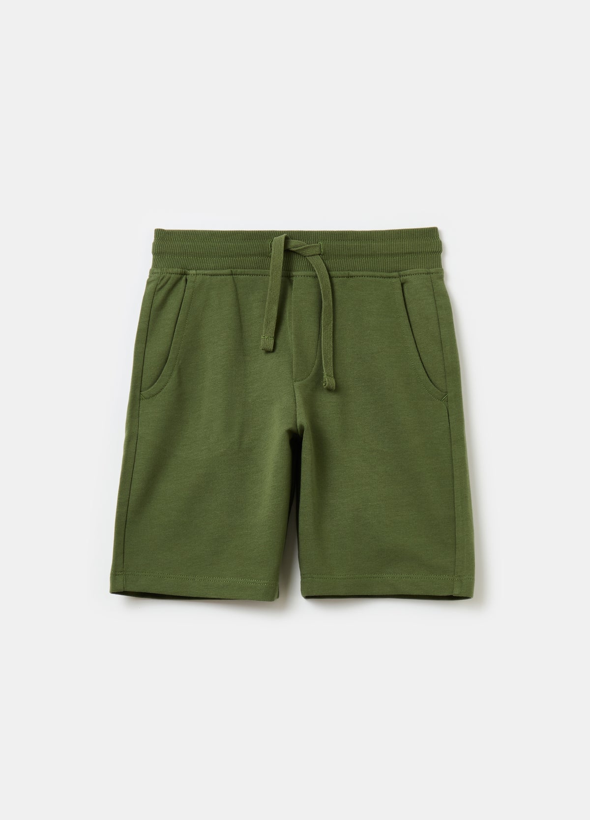 Ovs Fleece Bermuda Shorts With Drawstring