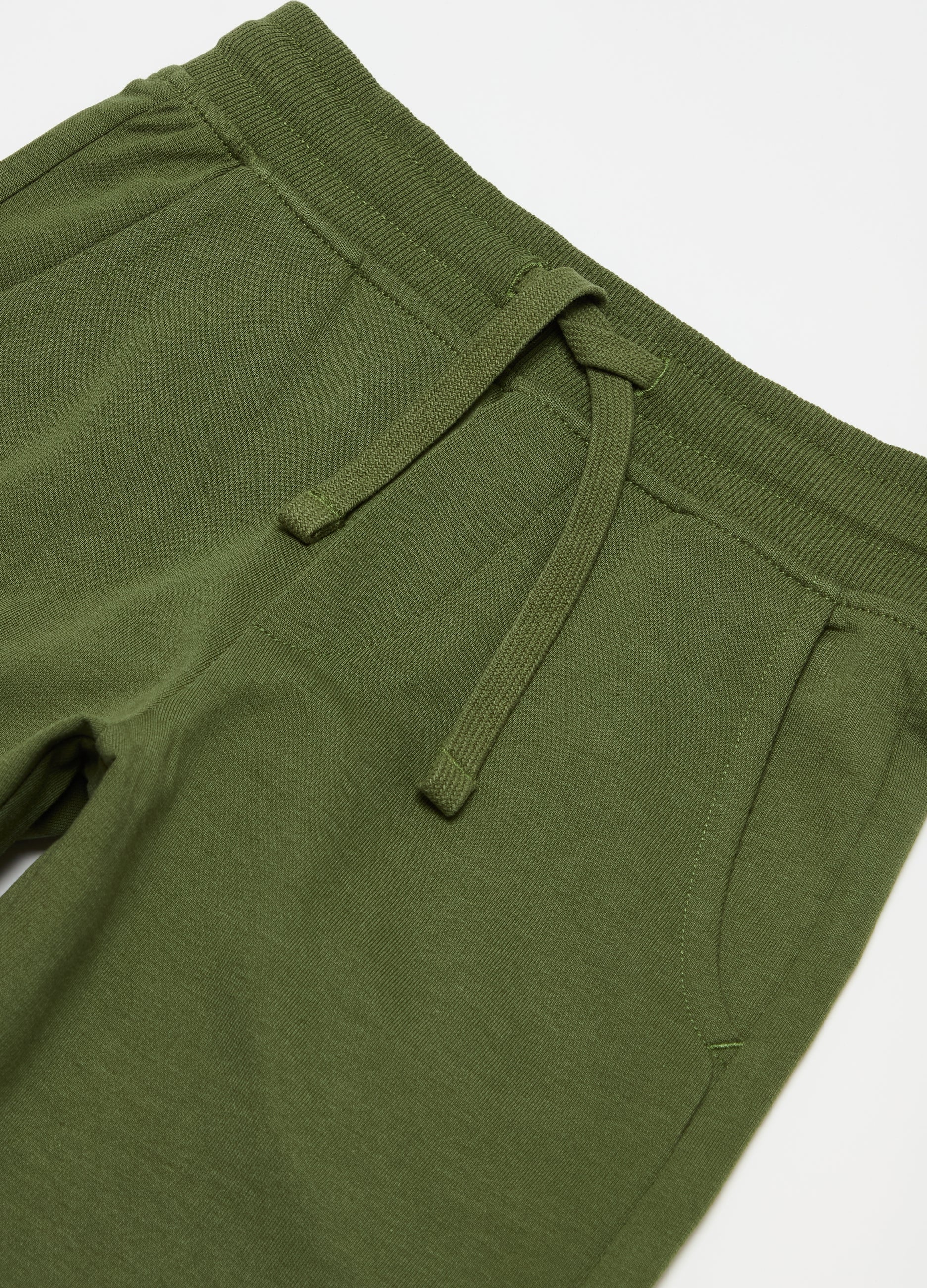 Ovs Fleece Bermuda Shorts With Drawstring