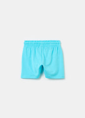 Ovs Cotton Shorts With Drawstring