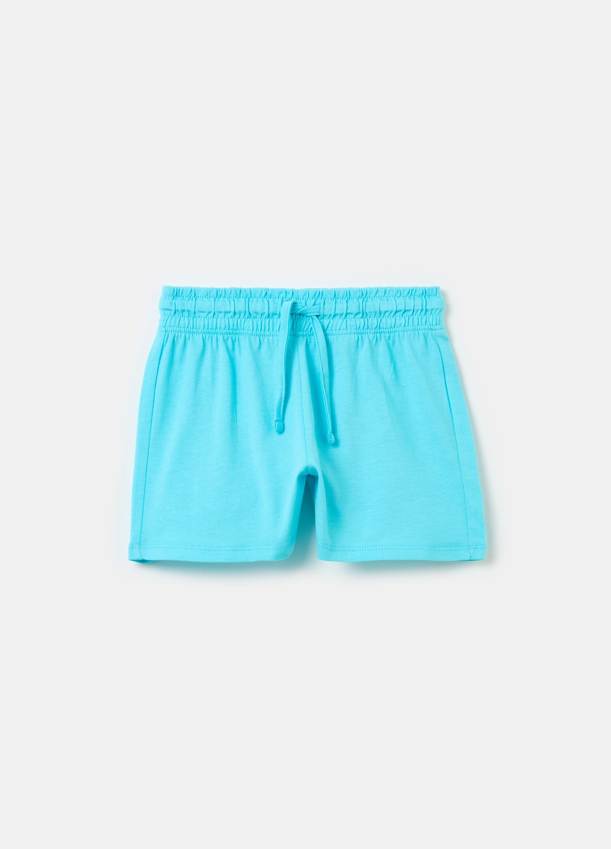 Ovs Cotton Shorts With Drawstring