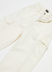 Ovs Paper Bag Cargo Trousers In Cotton