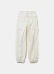 Ovs Paper Bag Cargo Trousers In Cotton