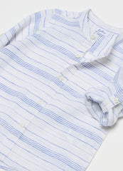 Cotton And Linen Shirt And Bermuda Shorts Set