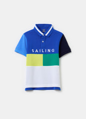 Ovs Colourblock Piquet Polo Shirt With Print
