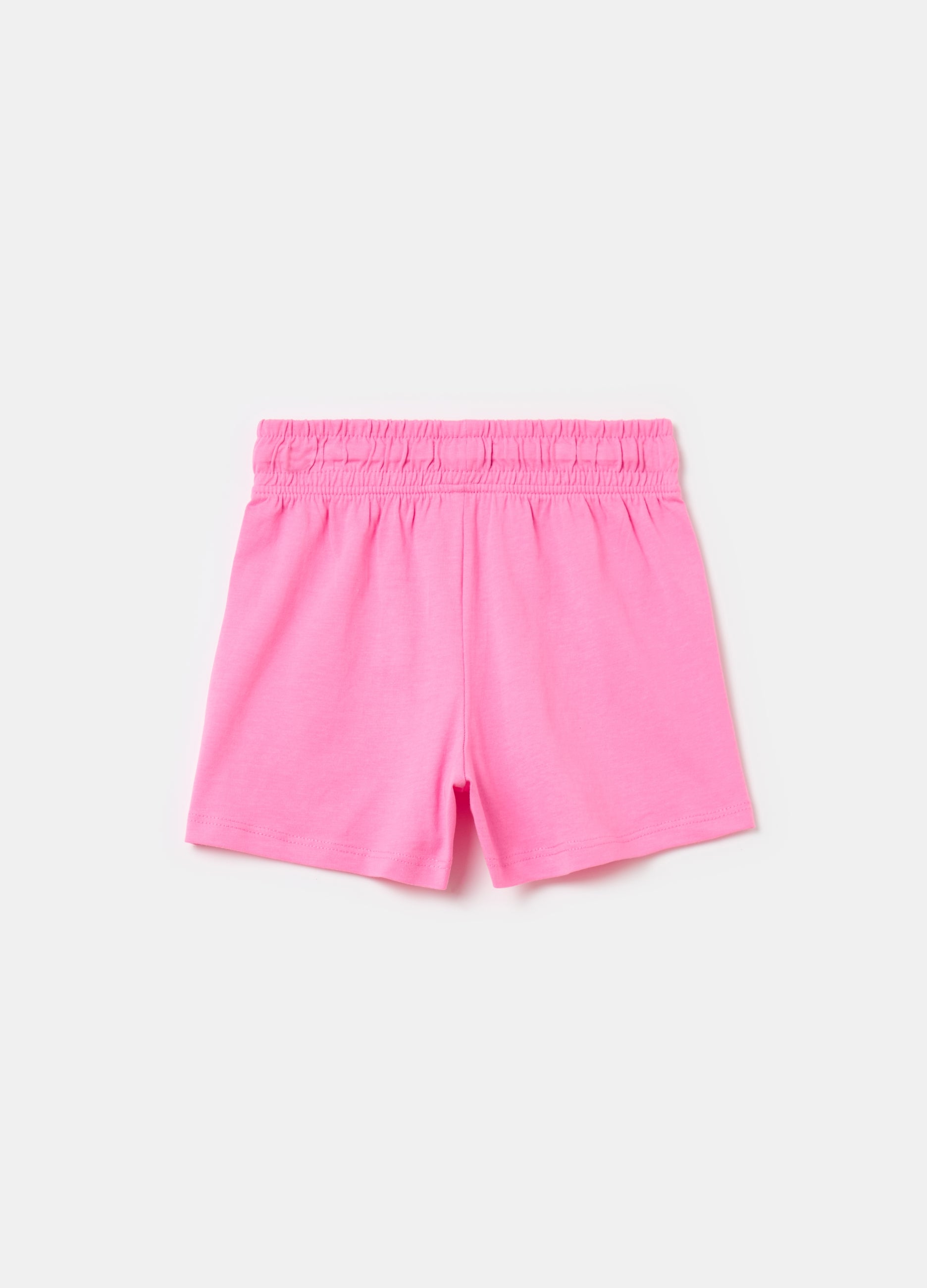Ovs Cotton Shorts With Drawstring