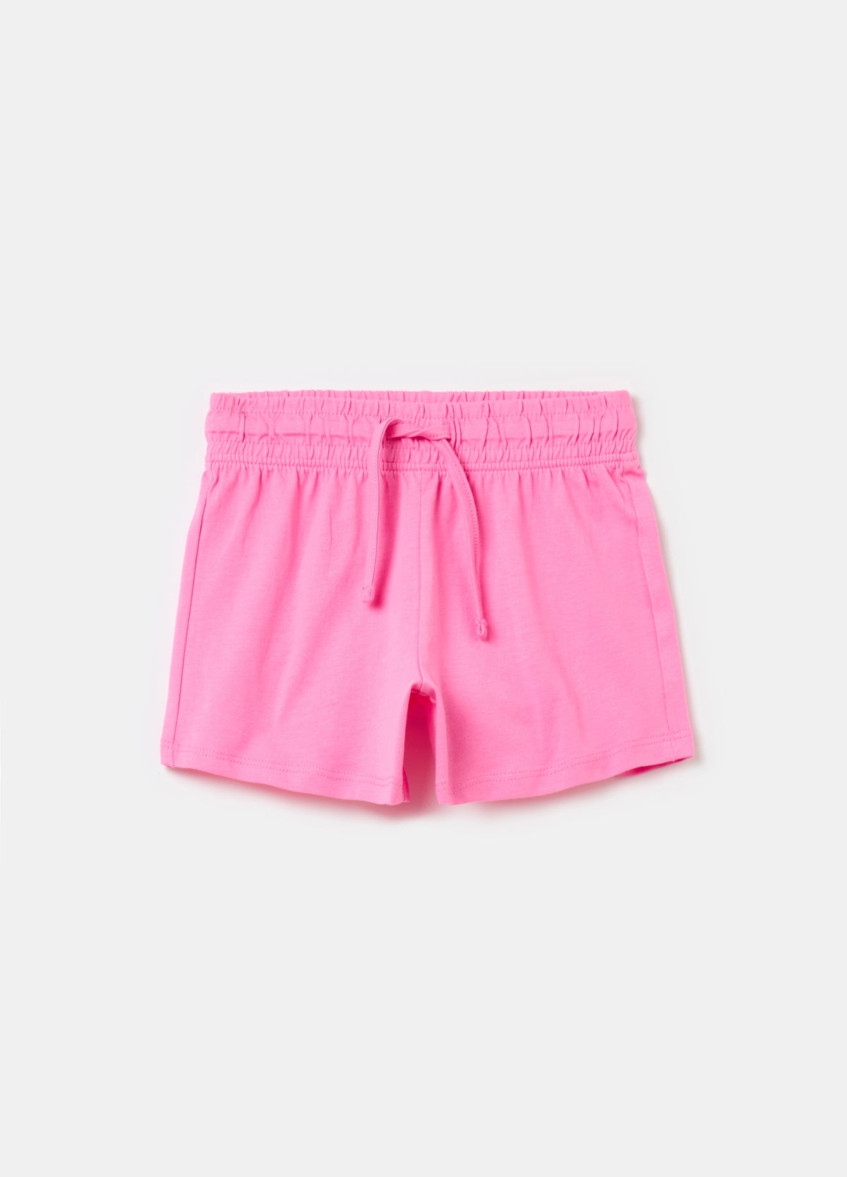 Ovs Cotton Shorts With Drawstring