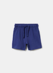 Ovs Cotton Shorts With Drawstring