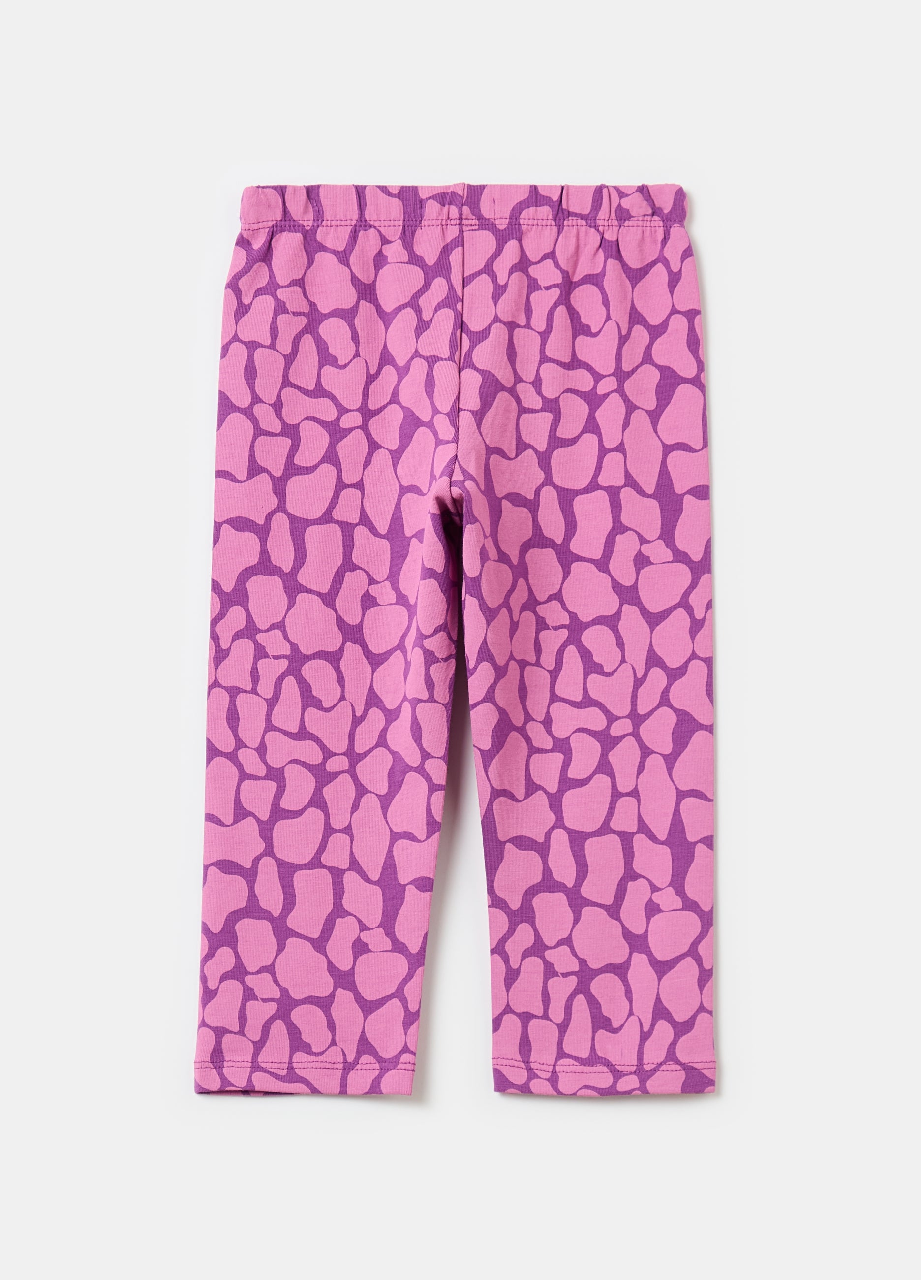 Ovs Three-Quarter Leggings With Speckled Print