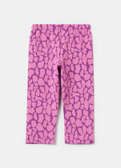 Ovs Three-Quarter Leggings With Speckled Print