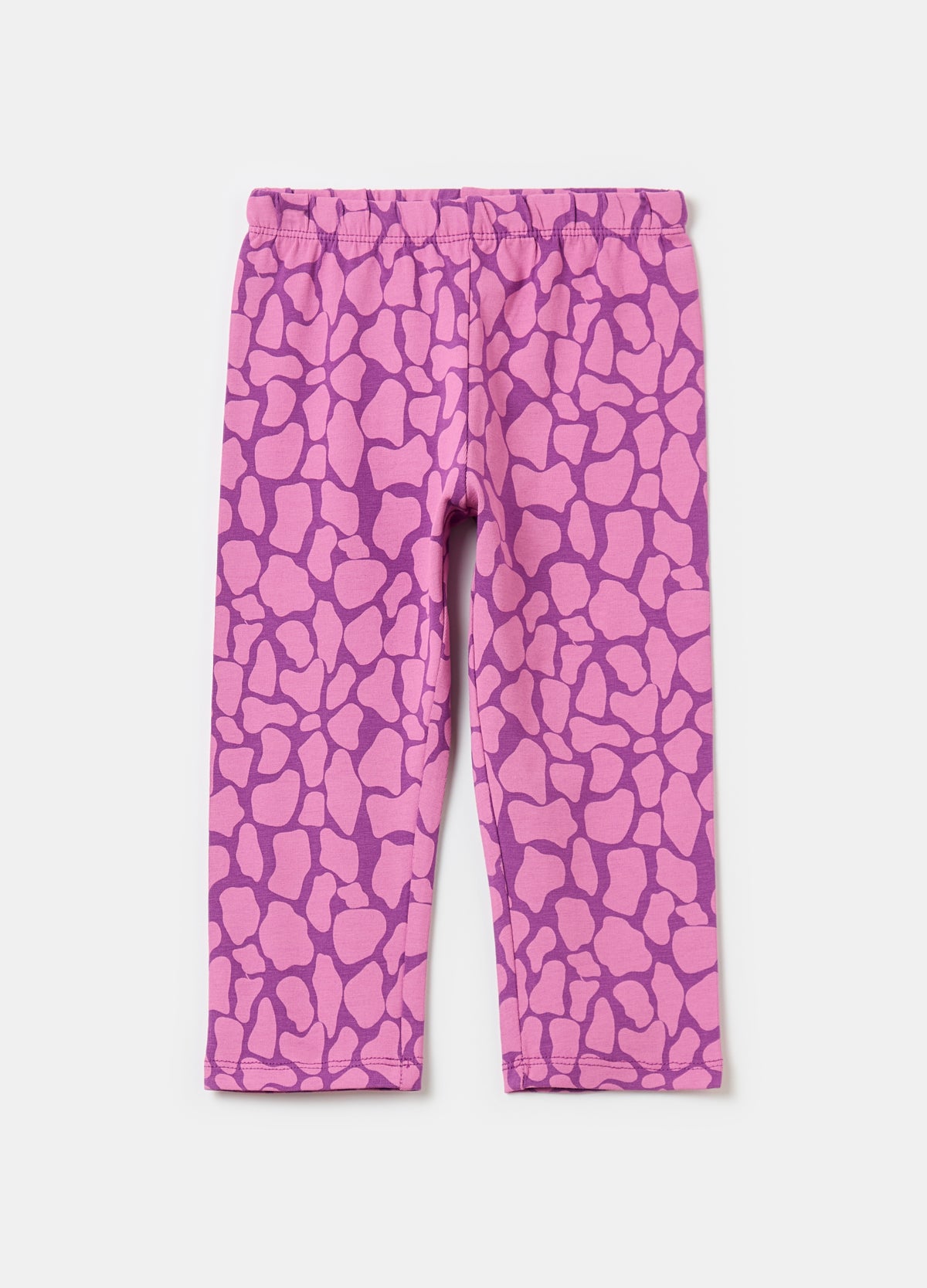 Ovs Three-Quarter Leggings With Speckled Print