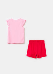 Ovs Sleeveless T-Shirt With Print And Shorts Set
